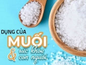 Công dụng của muối đối với sức khỏe chúng ta